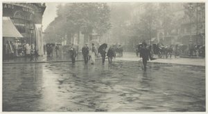 Ein nasser Tag auf dem Boulevard, Paris von Alfred Stieglitz