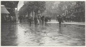 Ein nasser Tag auf dem Boulevard, Paris von Alfred Stieglitz