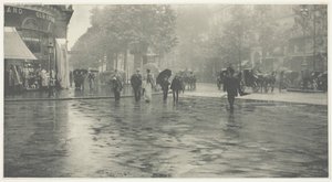 Ein nasser Tag auf dem Boulevard, Paris, 1894, gedruckt ca. 1897