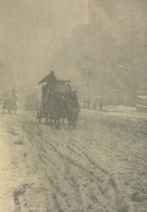 Camera Work: Winter - Fifth Avenue, 1892 von Alfred Stieglitz