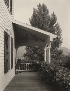 Haus, Blätter und Baum von Alfred Stieglitz