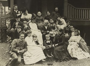 Familie Stieglitz in Oaklawn, Lake George, 1888