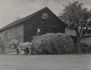 Der Heuwagen und die Scheune