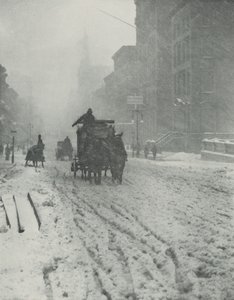 Winter, Fifth Avenue von Alfred Stieglitz