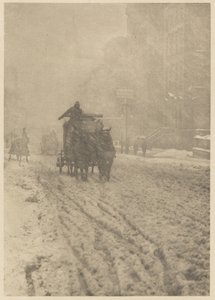 Winter auf der Fifth Avenue von Alfred Stieglitz
