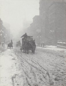 Winter auf der Fifth Avenue von Alfred Stieglitz
