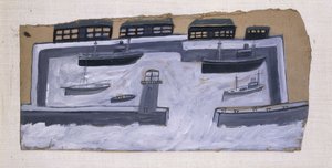 Häuser und Schiffe von Alfred Wallis