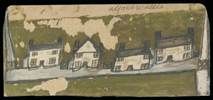 Reihe von vier Cottages