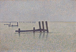 Der Kanal in Nieuwpoort, ca. 1889 von Alfred William Finch
