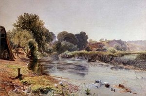 Ein Stück altes England halb schlafend von Alfred William Hunt