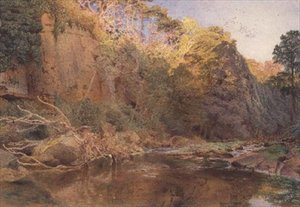 Eine Flusslandschaft von Alfred William Hunt