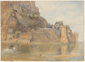 Die Festungsmauern, Mont-Saint-Michel, Frankreich von Alfred William Hunt