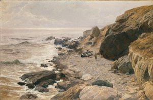 An der Riviera (felsige Küste) von Alfred Zoff