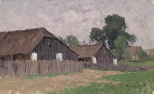 Bauernhäuser bei Klagenfurt von Alfred Zoff