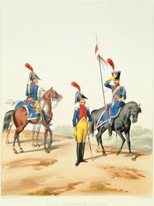 Französische Truppen, graviert von Gustave David, 1810 von Alfred de after Marbot