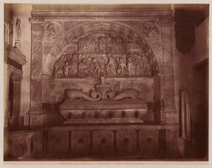 La Certosa di Pavia: Waschbecken in der Sakristei (s/w Foto) von Alfredo Noack