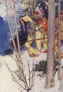 Die Indianer schlichen sich leise an