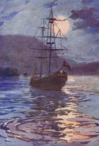 Das Piratenschiff (Farblithografie)