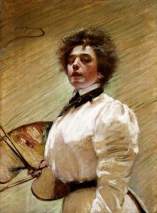 Selbstporträt mit Palette, ca. 1906