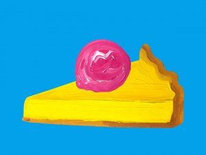 Lebendige Kuchen-Pop-Art von Alice Straker