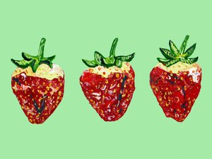 Lebendige rote Erdbeeren von Alice Straker