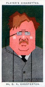 GK Chesterton, britischer Dichter, Romanautor und Kritiker, 1926