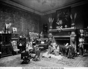 Atelier des Malers Tito Conti in Florenz, auf der Piazza Donatello