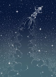 Himmlischer Tintenfischaufstieg von Alirıza ÇAKIR