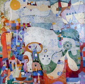 Verspielte Patchwork-Stadt von Alise Loebelsohn