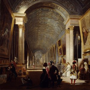 Die Grand Galerie du Louvre im Jahr 1841 von Allan Fraser