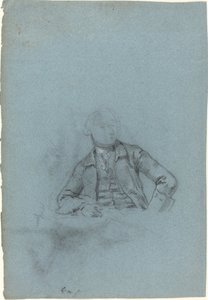Studie eines sitzenden Mannes (recto)