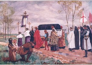 Begräbnis von St. Hugh, Illustration aus 