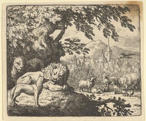 Renard setzt seine Lügen fort, 1650-75 von Allart van Everdingen