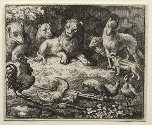 Reineke Fuchs: Die Klage des Hahns von Allart van Everdingen
