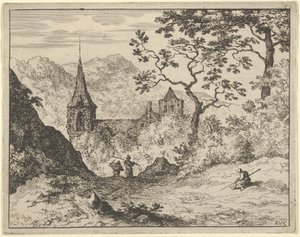 Die Kirche im Tal, 17. Jahrhundert von Allart van Everdingen