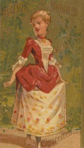 Aus der Serie Mädchen und Kinder N64 zur Förderung von Virginia Brights Zigaretten für Allen &..., 1886