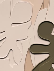 Abstrakte organische Blätter