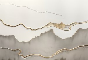 Goldene Geschichtete Landschaft