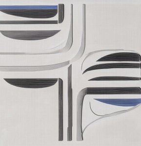 Moderne blau-graue Strömung