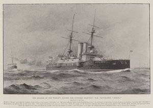 Der Inhaber des Weltrekords im Schießtraining, HM Schlachtschiff Ocean