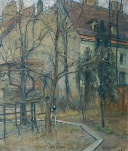 Trüber Wintertag (Blick aus meinem Atelierfenster)