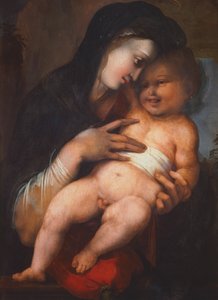 Madonna mit Kind, von Alonso Berruguete (ca. 1480-1561)
