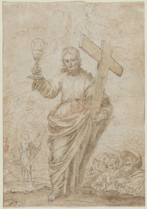 Christus hält einen Kelch und ein Kreuz, 1666