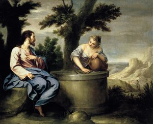 Christus und die Samariterin von Alonso Cano