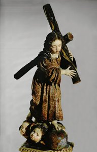 Nino de la Pasion (polychromes Holz)