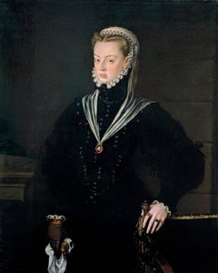 Porträt der Erzherzogin Johanna von Österreich (1535-1573), Prinzessin von Portugal von Alonso Sánchez Coello