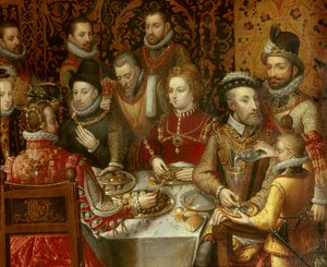 Das Bankett der Monarchen des Hauses Österreich (Detail) darstellend Karl V.