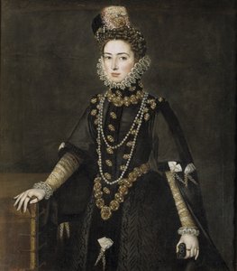 Porträt der Infantin Catherine Michelle von Spanien 1567-1597, 1584-1585