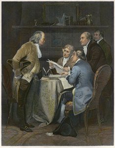 Entwurf der Unabhängigkeitserklärung im Jahr 1776