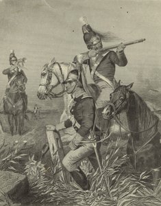 Lees Kavallerie im Gefecht bei der Schlacht von Guilford, 1858 von Alonzo Chappel